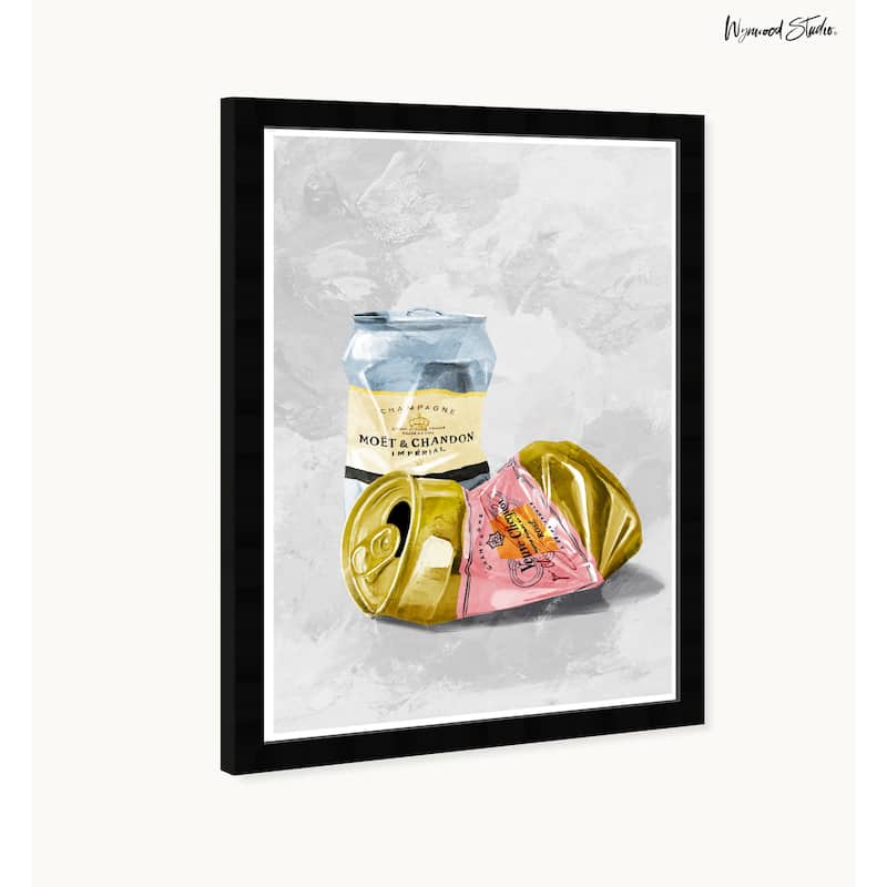 Wynwood Studio Glammor Drinks Framed Trendy Retro Kitchen And Living Room Art Prints