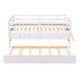 preview thumbnail 26 of 46, Functional Design Low Loft Bed with Safety Fence, Climbing ladder, Storage Drawers and Trundle Bed