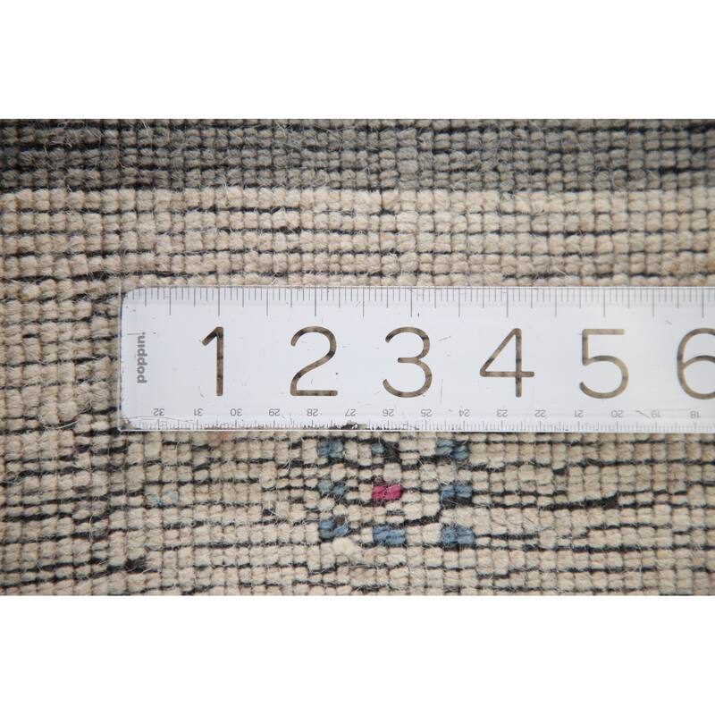 Striped Gabbeh Oriental Area Rug Hand-knotted Wool Carpet - 2'6"x 4'11"