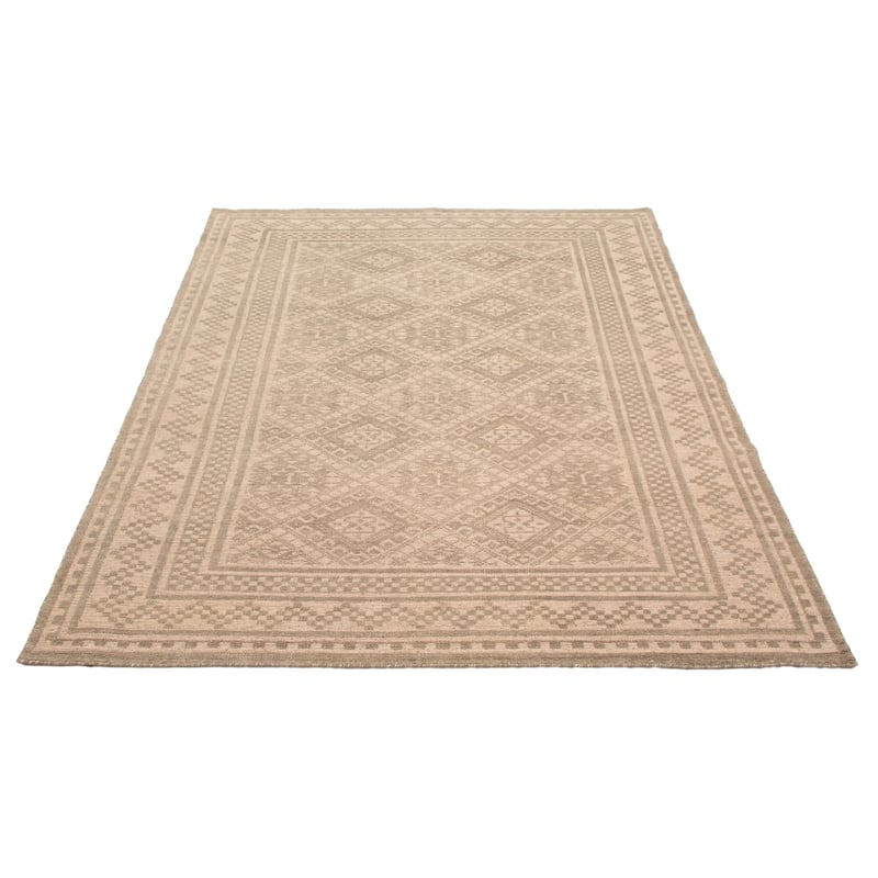 ECARPETGALLERY Hand-knotted Tangier Khaki, Light Green Wool Rug - 7'10 x 9'10