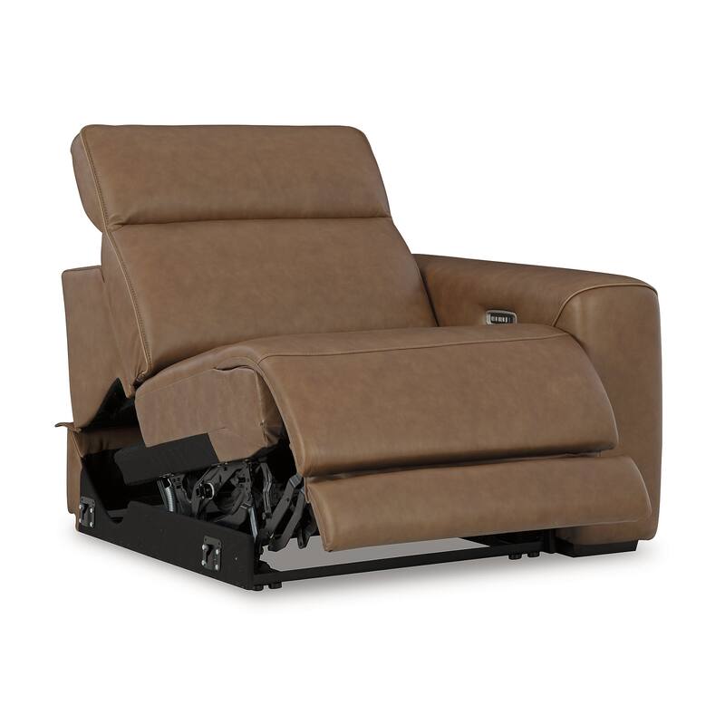 Signature Design by Ashley Rally-Up Brown 3-Piece Power Reclining Sectional Sofa - 116" W x 40" D x 34" H