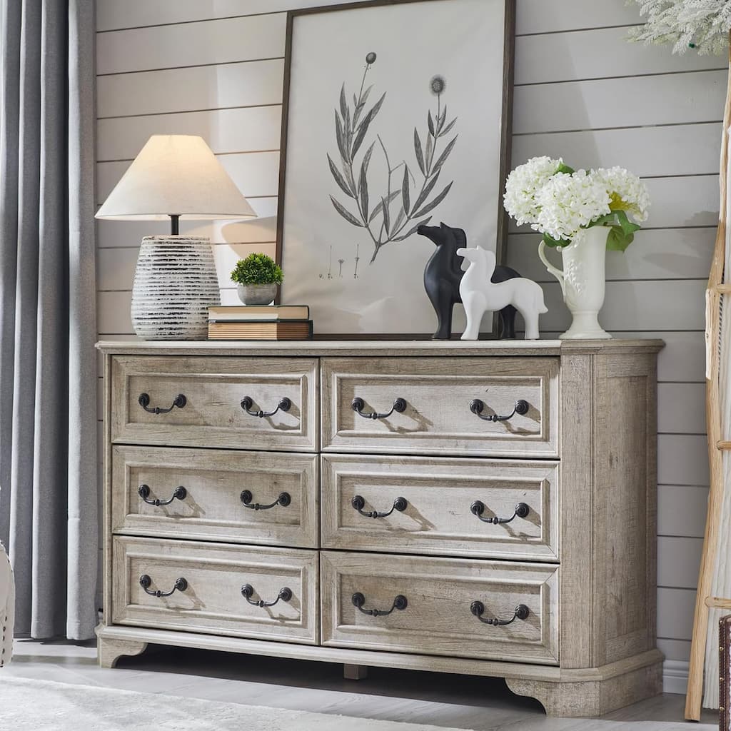 Farmhouse Drawers Dresser, Wood Chest of Drawers, Dressers Organizer
