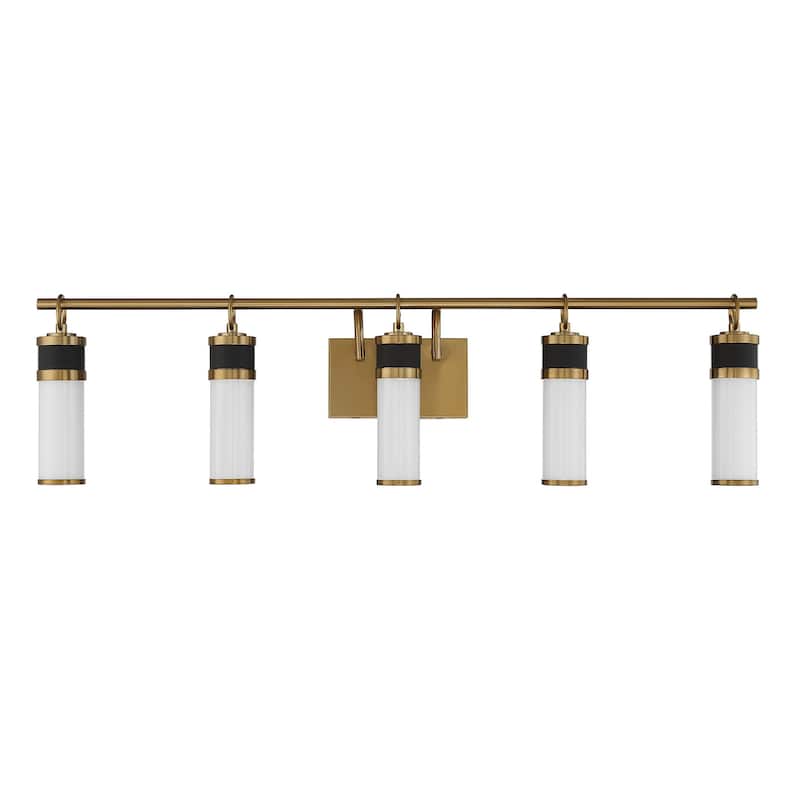 Savoy House 8-1638-5 Abel 5 Light 39" Wide LED Bathroom Vanity Light
