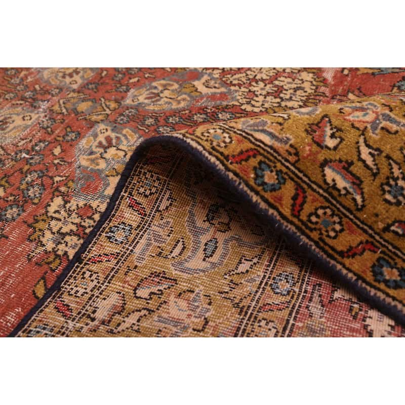 ECARPETGALLERY Hand-knotted Kayseri Vintage Copper Wool Rug - 4'9 x 8'10