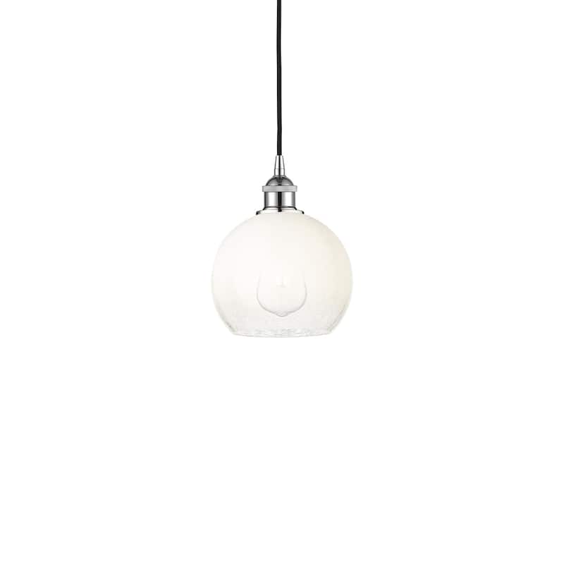 Innovations Lighting 616-1P-11-8 Brookhaven Globe Pendant Brookhaven - Polished Chrome / Opal