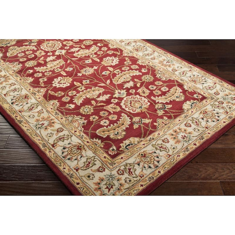 Livabliss Traditional Caesar Border Area Rug