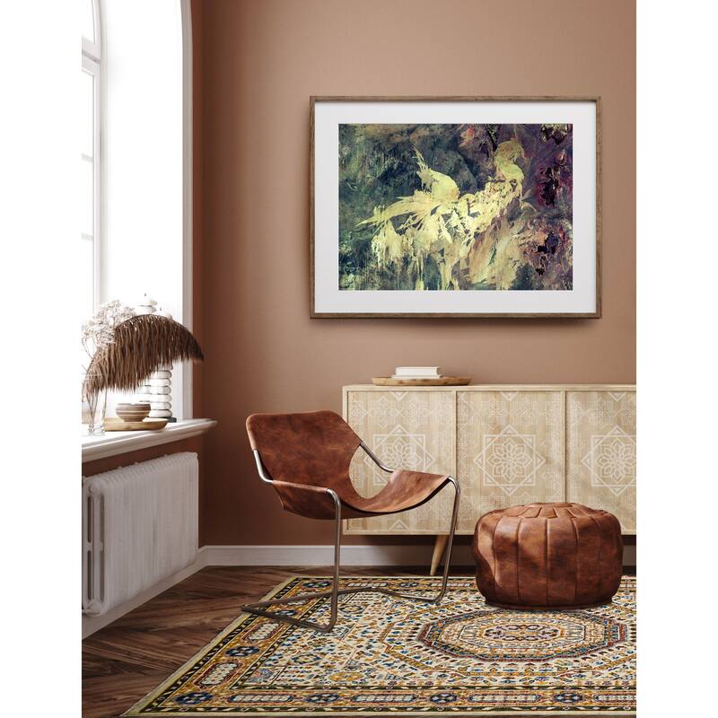 ECARPETGALLERY Hand-knotted Mamluk Ivory Wool Rug - 8'0 x 10'2