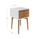 preview thumbnail 41 of 82, Nathan James Harper 2-Drawer Mid-Century Side Table