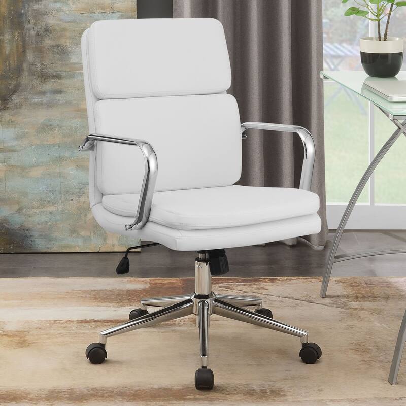 Ximena Upholstered Adjustable Mid Back Office Chair