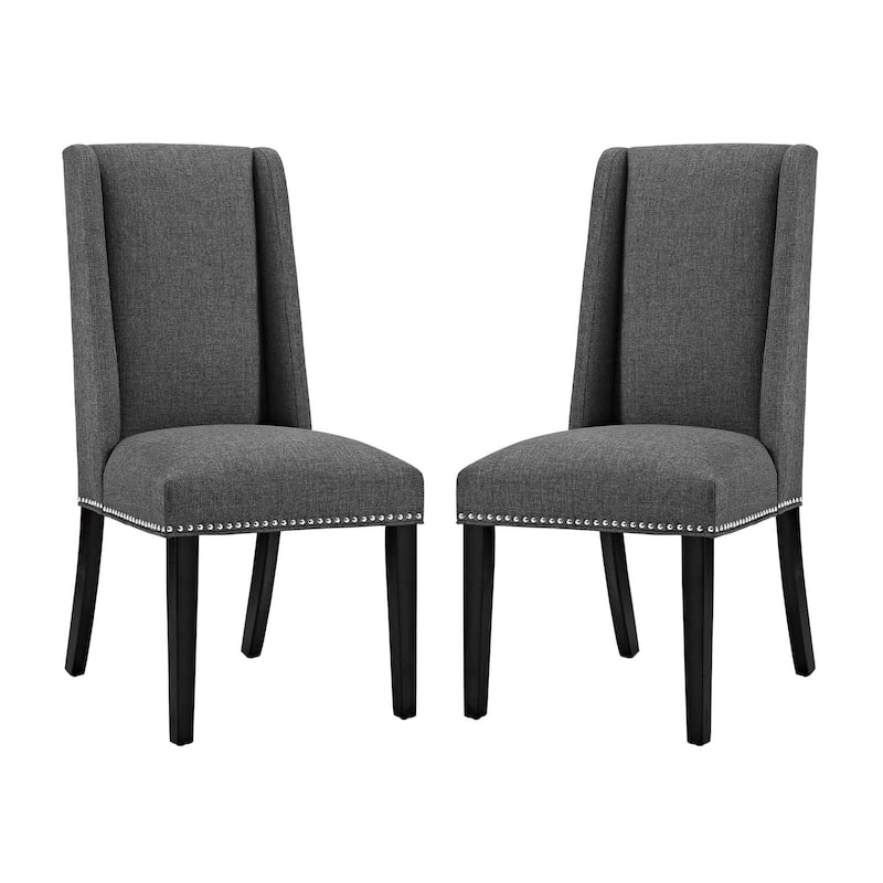 Modway Baron Fabric Upholstered Dining Chairs (Set of 2)