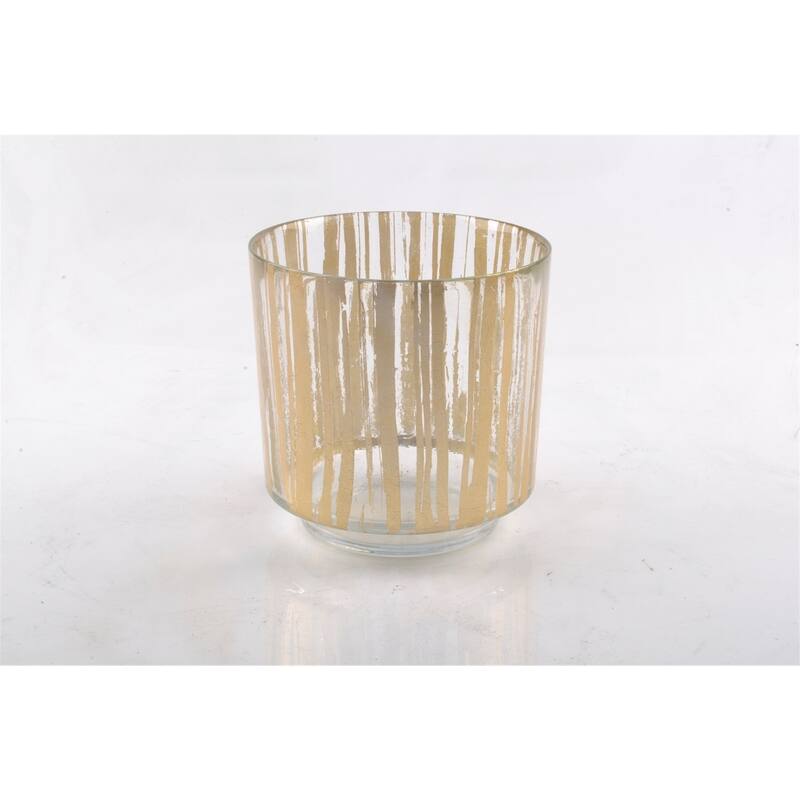 Lg. Gold Leaf Votive- A