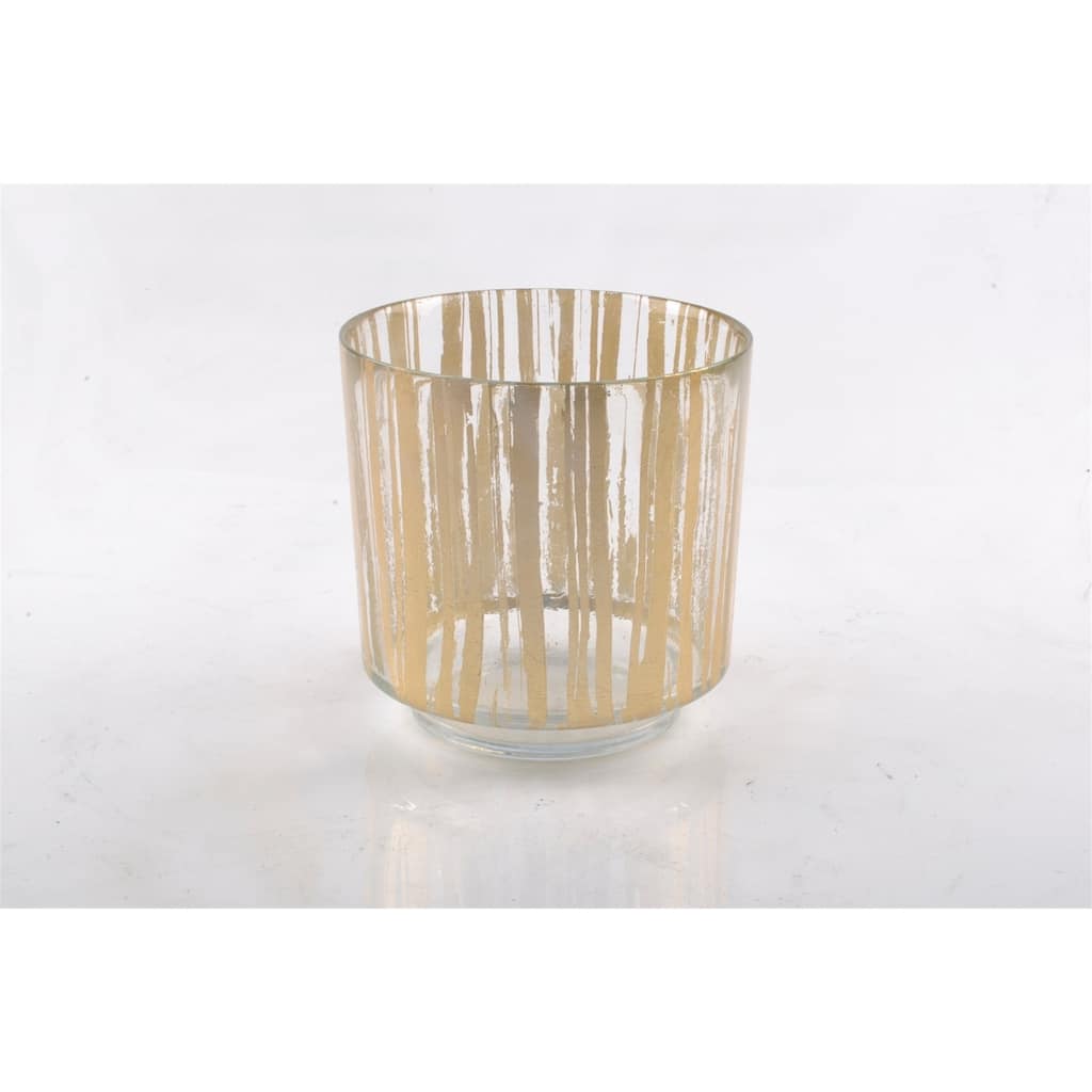 Lg. Gold Leaf Votive- A