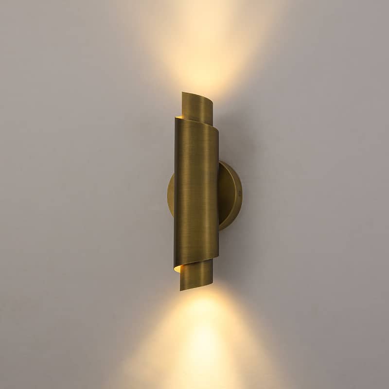 2-Light Mid-Century Dimmable LED Linear LED Vanity Wall Lamp