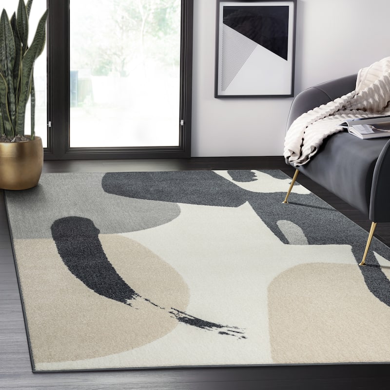 Abani Rugs Nuevo NUE280A Modern Artsy Area Rug