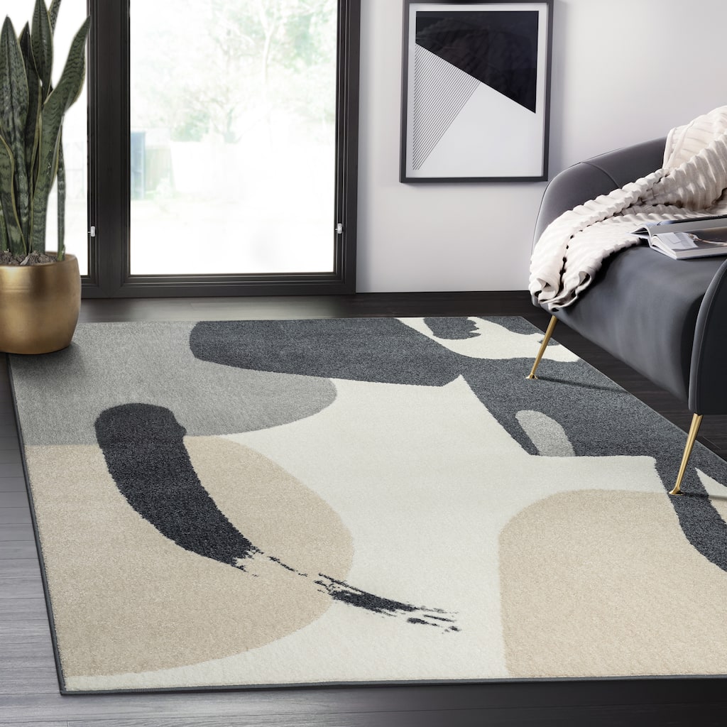 Abani Rugs Nuevo NUE280A Modern Artsy Area Rug
