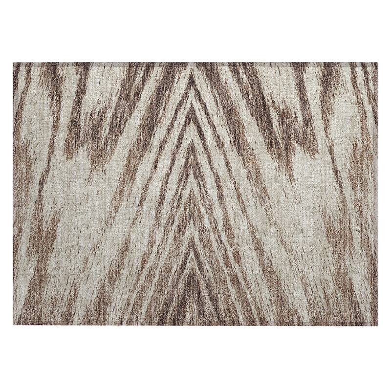 Machine Washable Indoor/ Outdoor Chantille Modern Chevron Rug