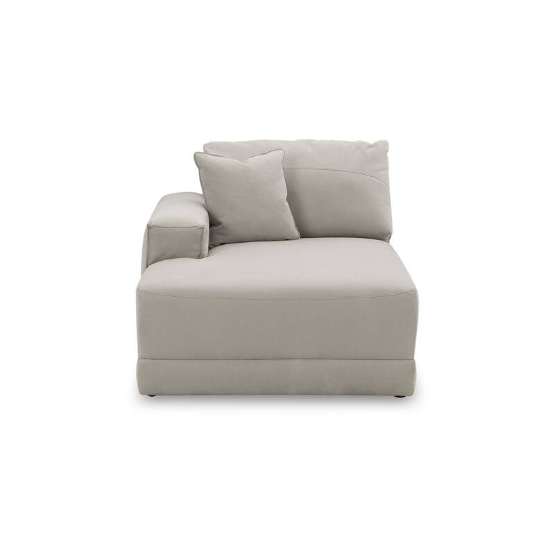 Signature Design by Ashley Next-Gen Gaucho Light Gray 3-Piece Sectional Sofa with Chaise - 113" W x 68" D x 36" H
