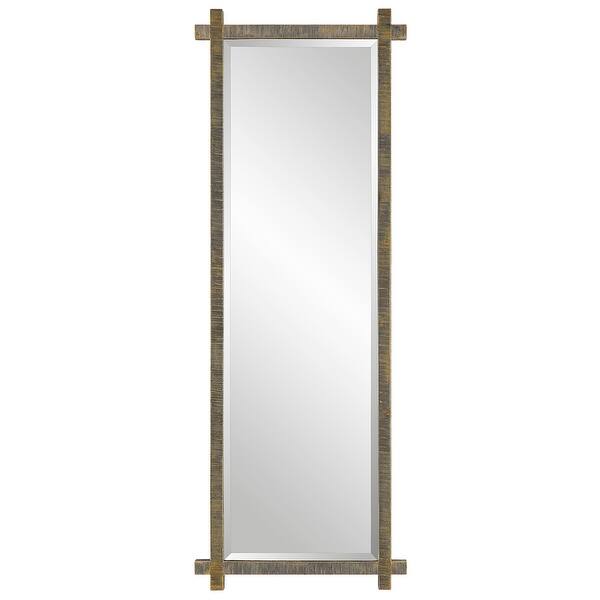 slide 2 of 7, Ribbed Frame Wall Dressing Mirror - 60.25"