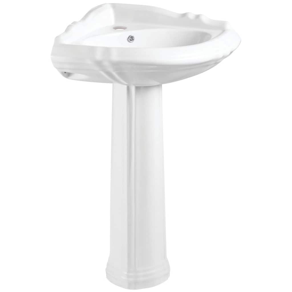 Kingston Brass VPB2710-V-SET Venus 26-3/4" Corner Ceramic Pedestal