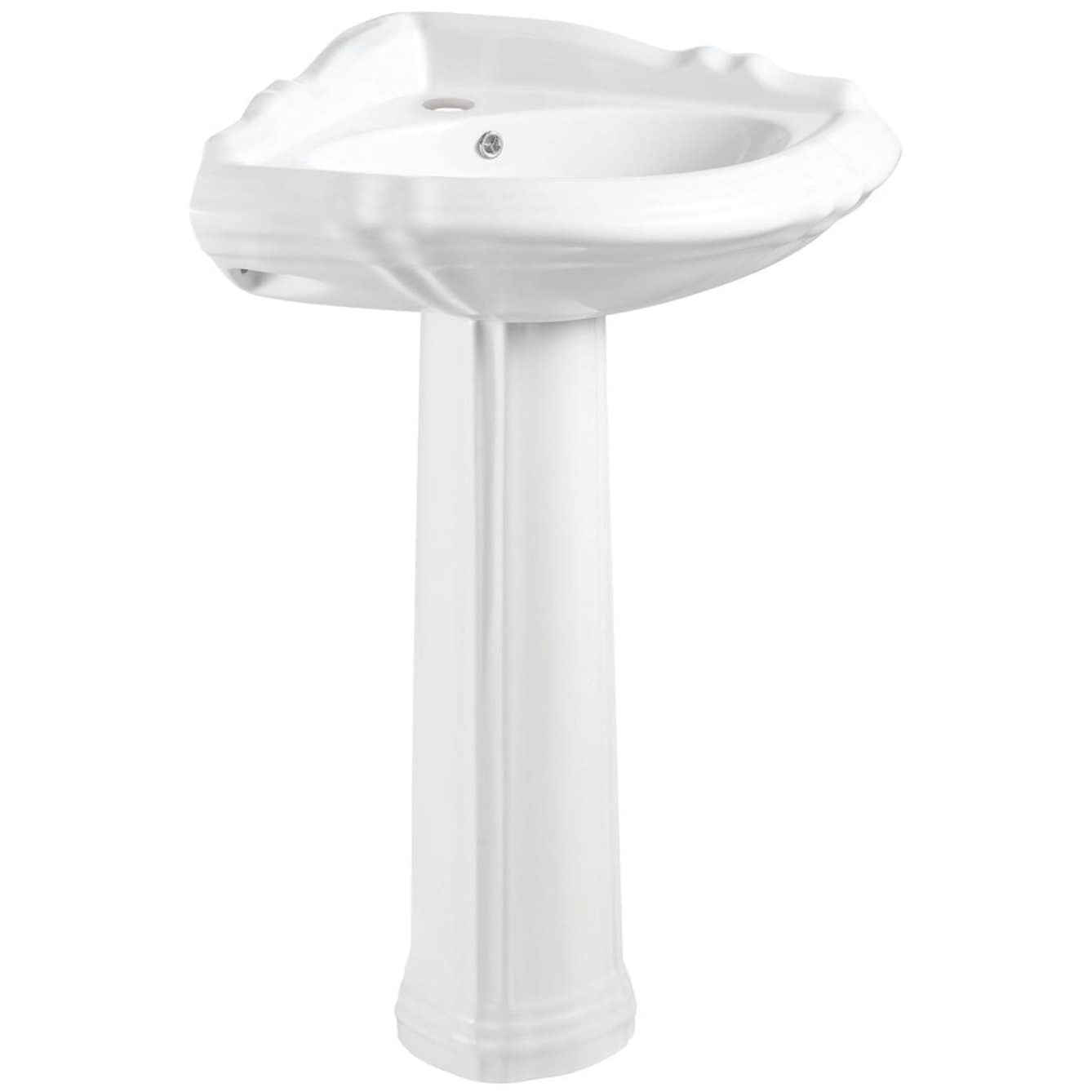 Kingston Brass VPB2710-V-SET Venus 26-3/4" Corner Ceramic Pedestal