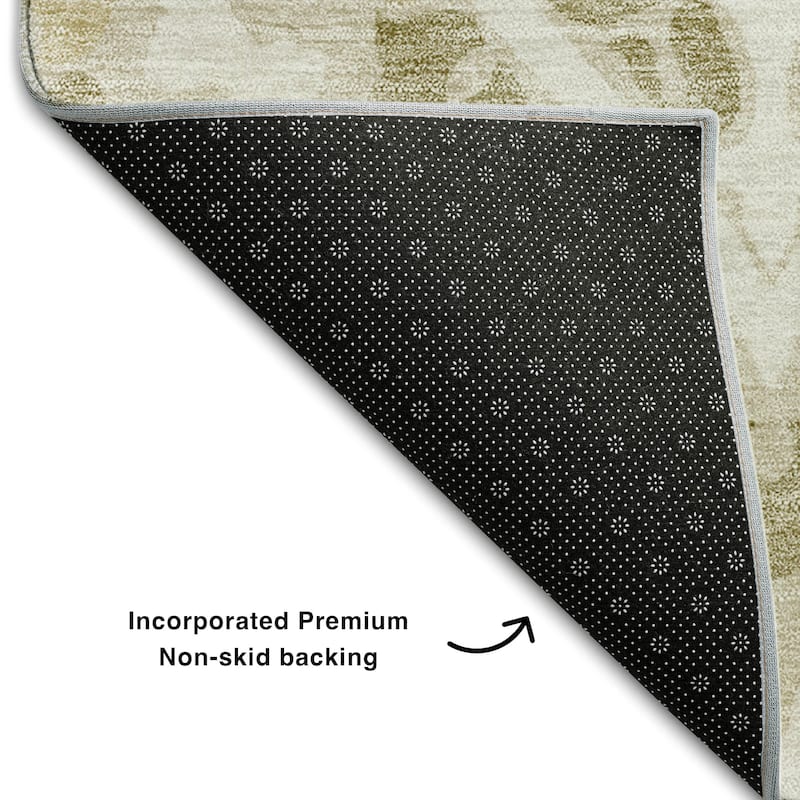 Premium Washable Super Soft Diamond Medallions Mayfield Rug