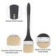 preview thumbnail 4 of 3, 2" Width Small Paint Brush Natural Bristle with Wood Handle Tool - Black