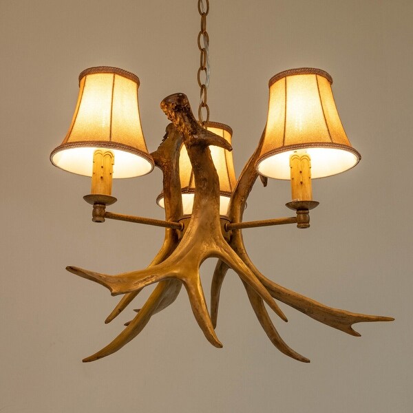 Zickel Resin Antler Chandelier 3 Light Vintage Pendant Bed Bath Beyond 38233996