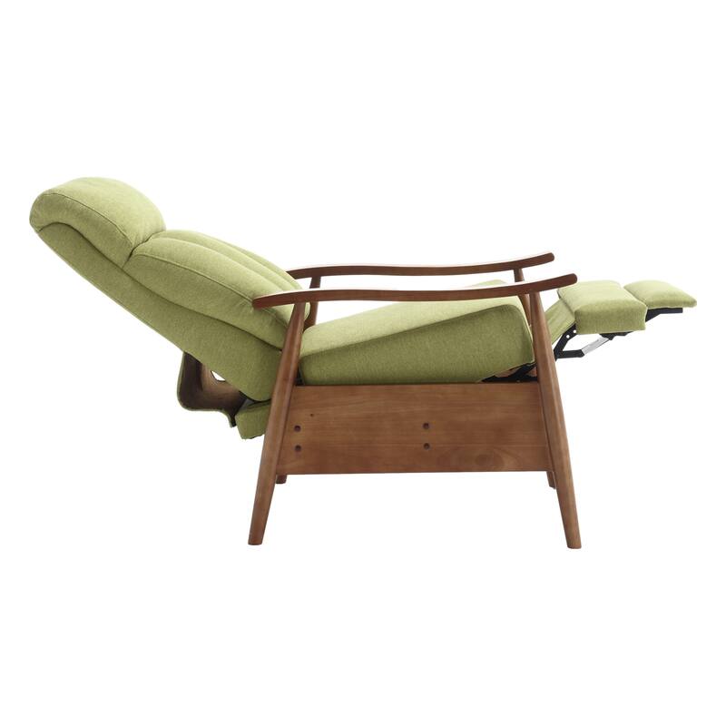 Modern 26.38" Upholstered Adjustable Chaise Lounge Chair with Wood Frame for Living Room