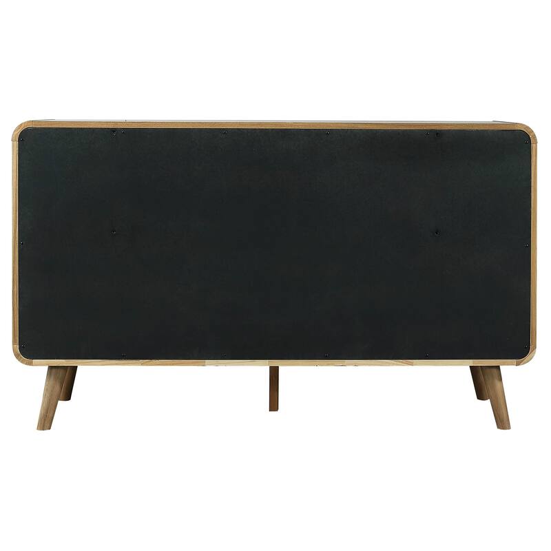 Robyn 6-drawer Bedroom Dresser and Mirror Light Ash