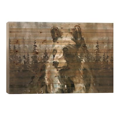 Lodge Twilight II Print On Wood by Carol Robinson - Multi-Color