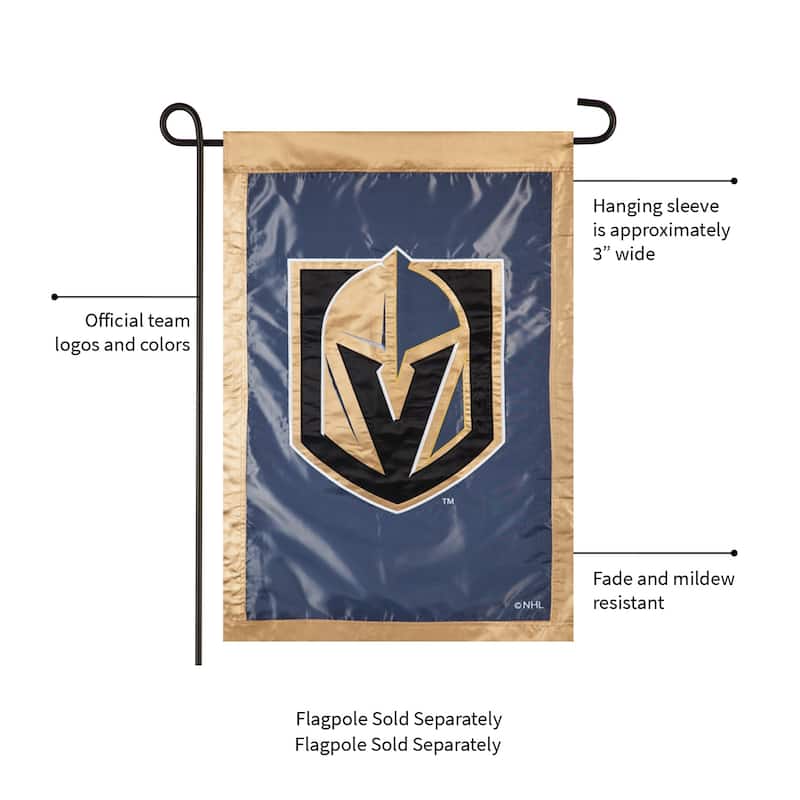 Applique Flag, House Size, Vegas Golden Knights