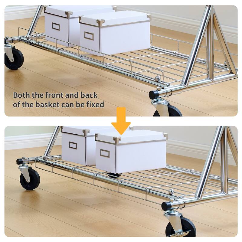 Clothes Rack Heavy Duty Clothing Rack 600LBS Rolling Clothes Racks