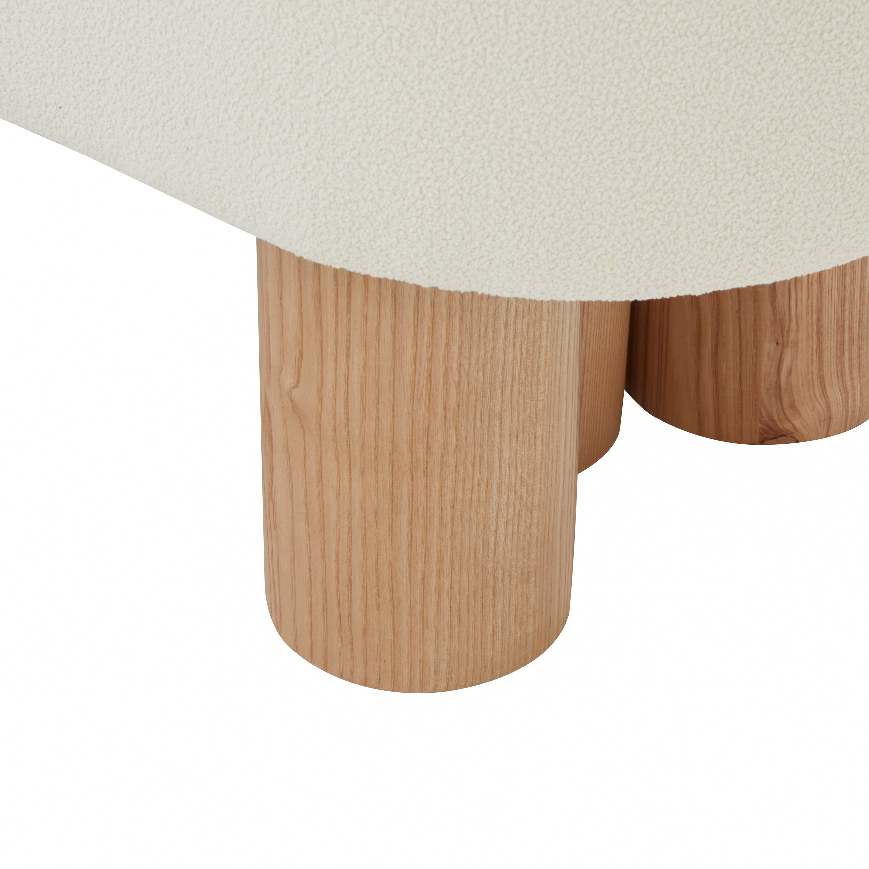 SAFAVIEH Couture Katianna Boucle Bench - 60 IN W x 19 IN D x 18 IN H