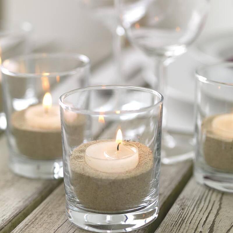Aspen Creative 25704-4,Votive Candle Holder for Festival Decor,Wedding Parties,Holiday&Home Decor,2-1/8"Dia. x 3-1/2"H,4PK