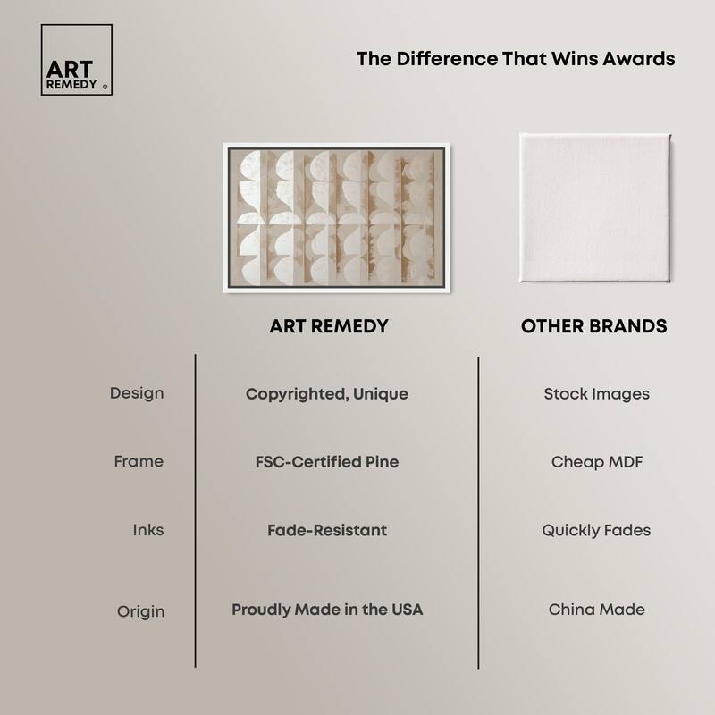Columnar Shapes I Canvas by Art Remedy