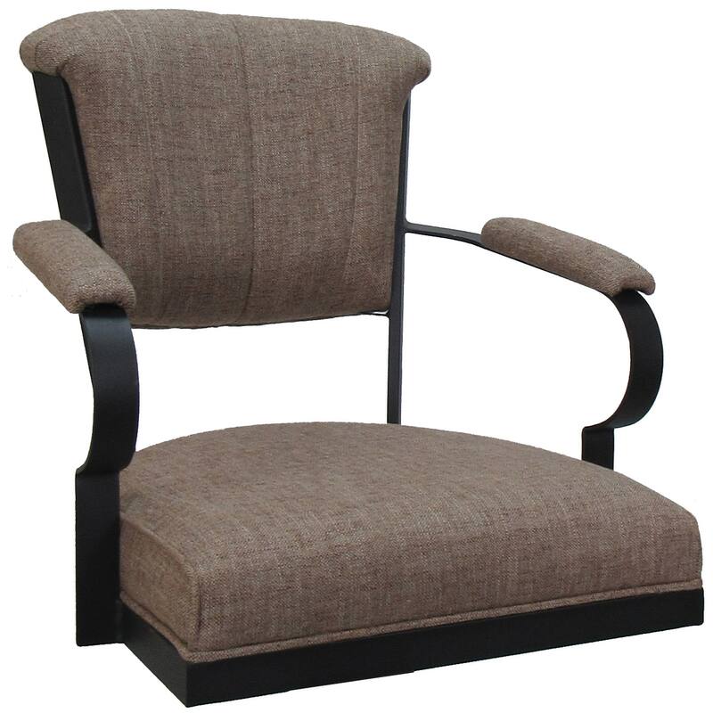 Miami Swivel Metal Caster Chair on Reading Base - 18" High Seat
