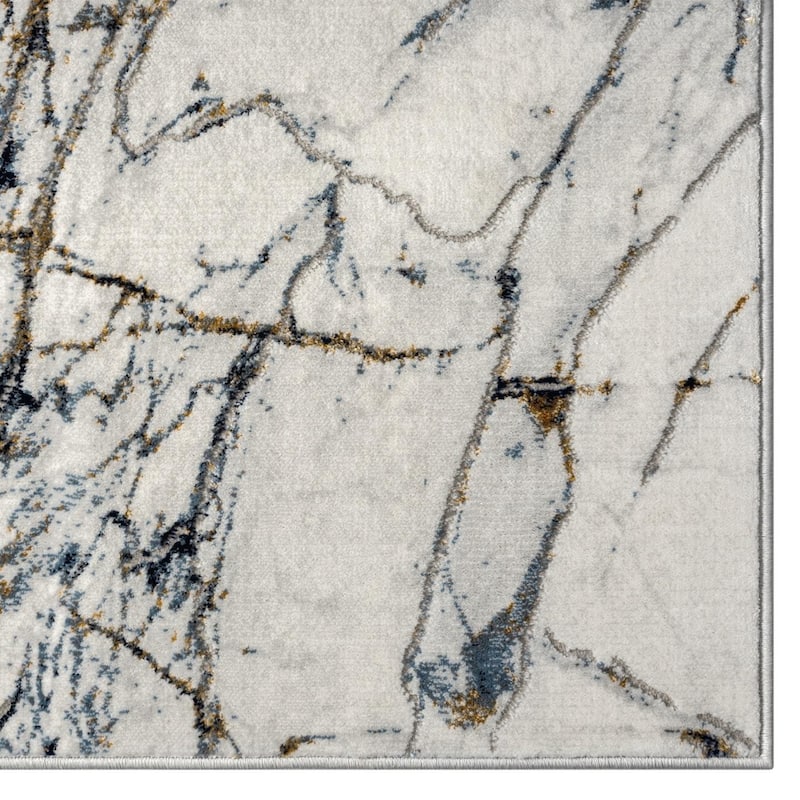 Luxe Weavers Abstract Modern Marble Area Rug, Indoor Carpet for Living Room