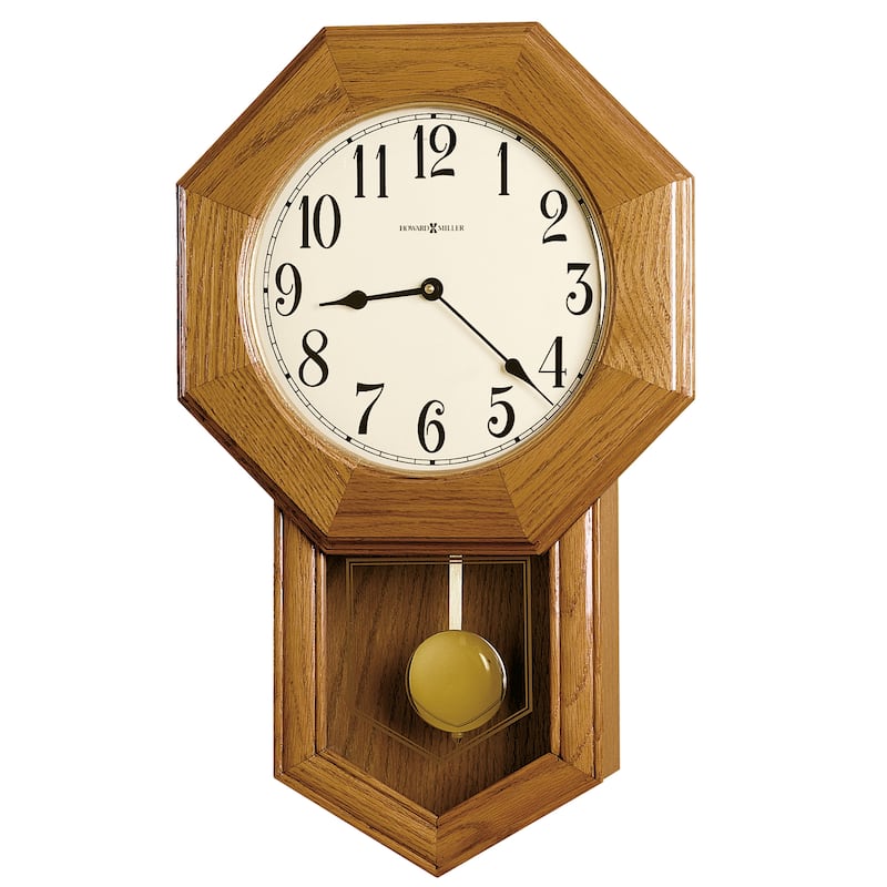 Howard Miller Elliott Octagonal Wood Chiming Wall Clock