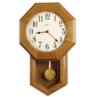 Howard Miller Elliott Octagonal Wood Chiming Wall Clock