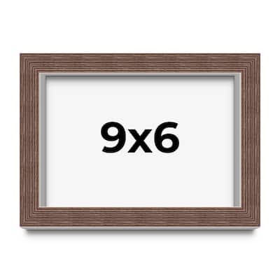 9x6 Shadow Box Frame Brown | 1.125 inches Deep Real Wood Rustic