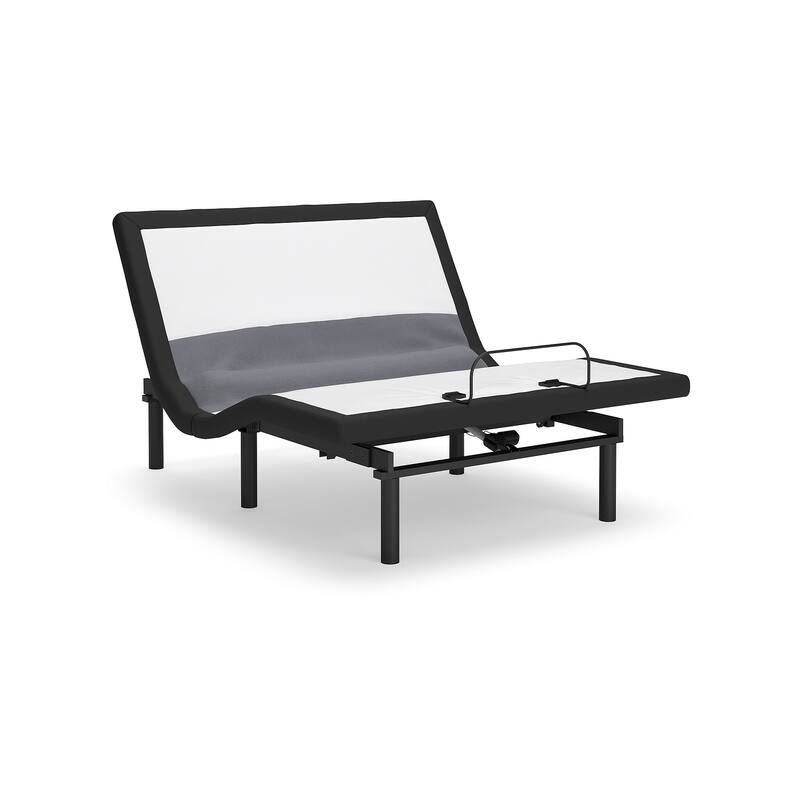 Signature Design by Ashley Best Base with Lumbar and Audio Black Adjustable Base - Queen