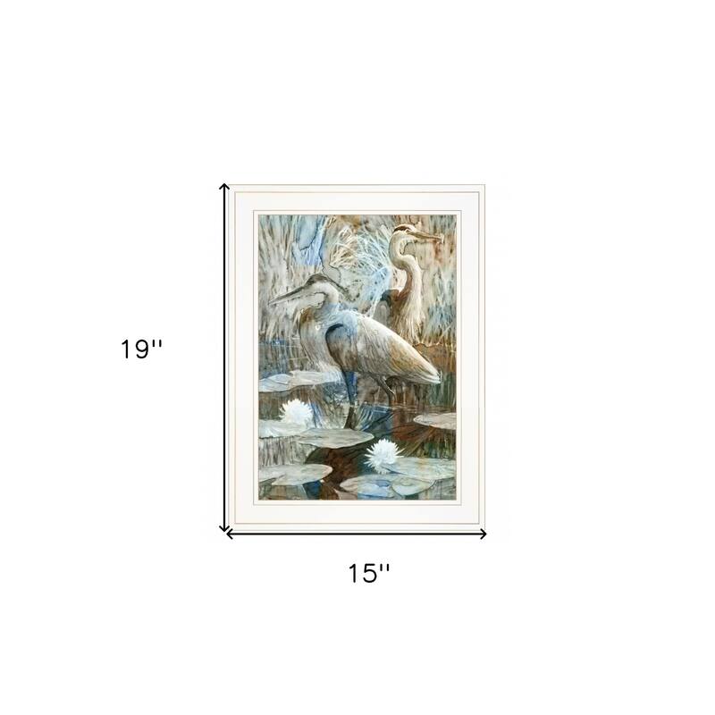 Marsh Herons II 1 White Framed Print Wall Art Bed Bath & Beyond