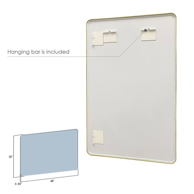 Altair Nettuno Bathroom/Vanity Aluminum Framed Wall Mirror