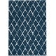 preview thumbnail 31 of 53, Nourison Twilight Contemporary Geometric Trellis Area Rug 5' 6" x 8' - Navy - Rectangle