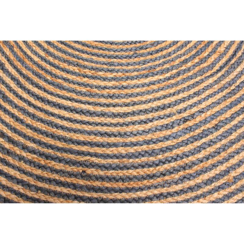 ECARPETGALLERY Braided Weave Palas Denizli Tan Jute Rug - 3'10 x 3'10
