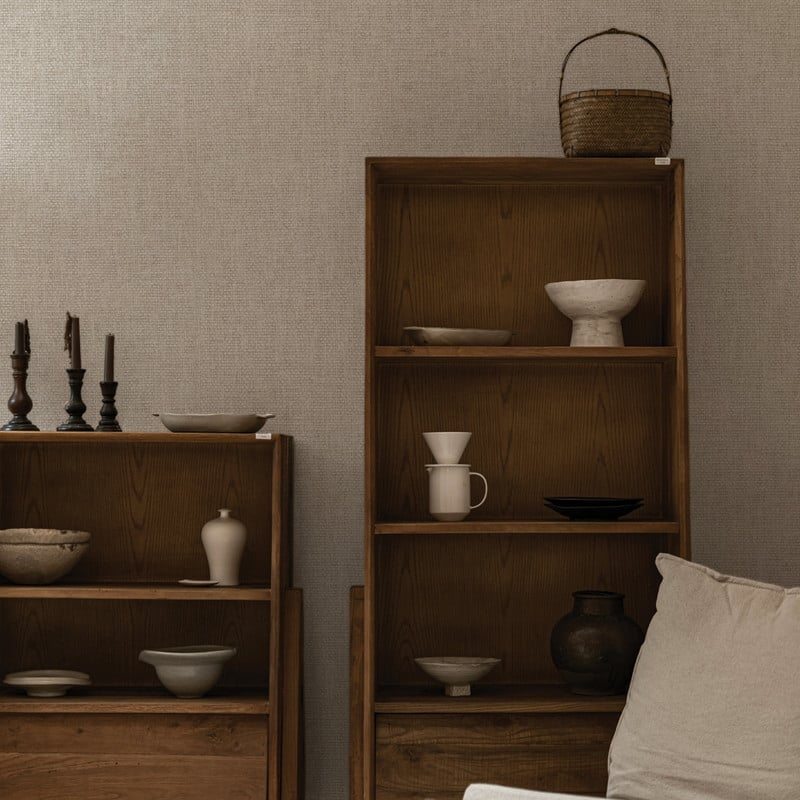 Tempaper Faux Grasscloth Primitivo Textured Peel and Stick Wallpaper by Jeremiah Brent