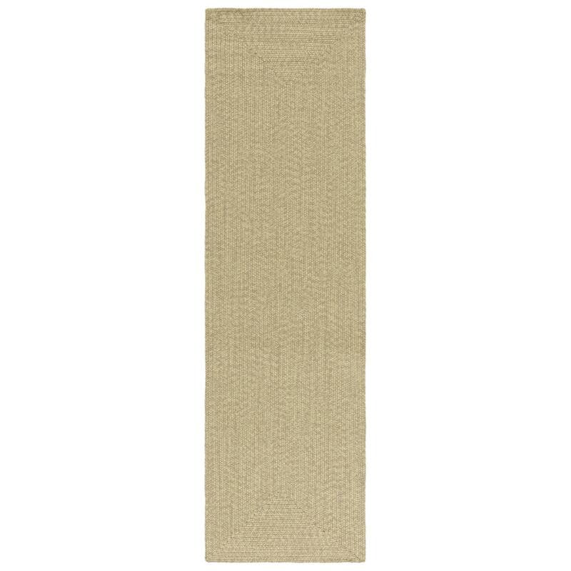 SAFAVIEH Handmade Braided Cosetta Indoor/Outdoor Machine Washable Rug - 2'3" x 8' Runner - Sage