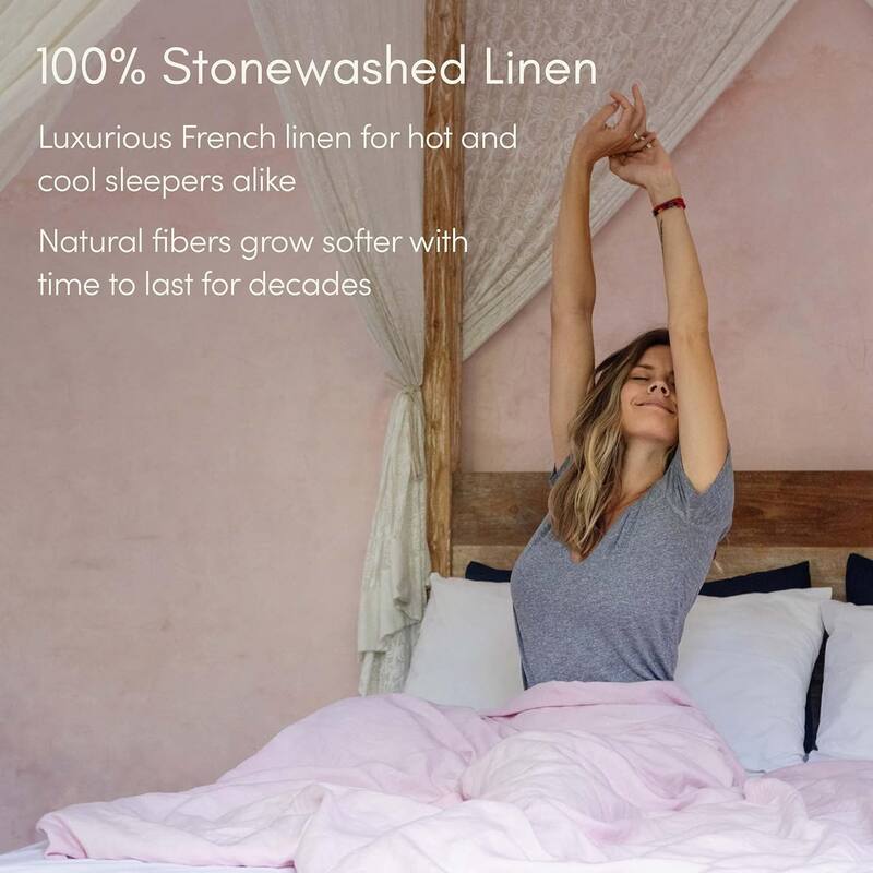 French Linen Duvet Cover for Weighted Blanket