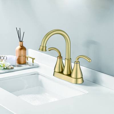 Topcraft 2-Handle Bathroom Sink Faucet with Pop-Up Drain