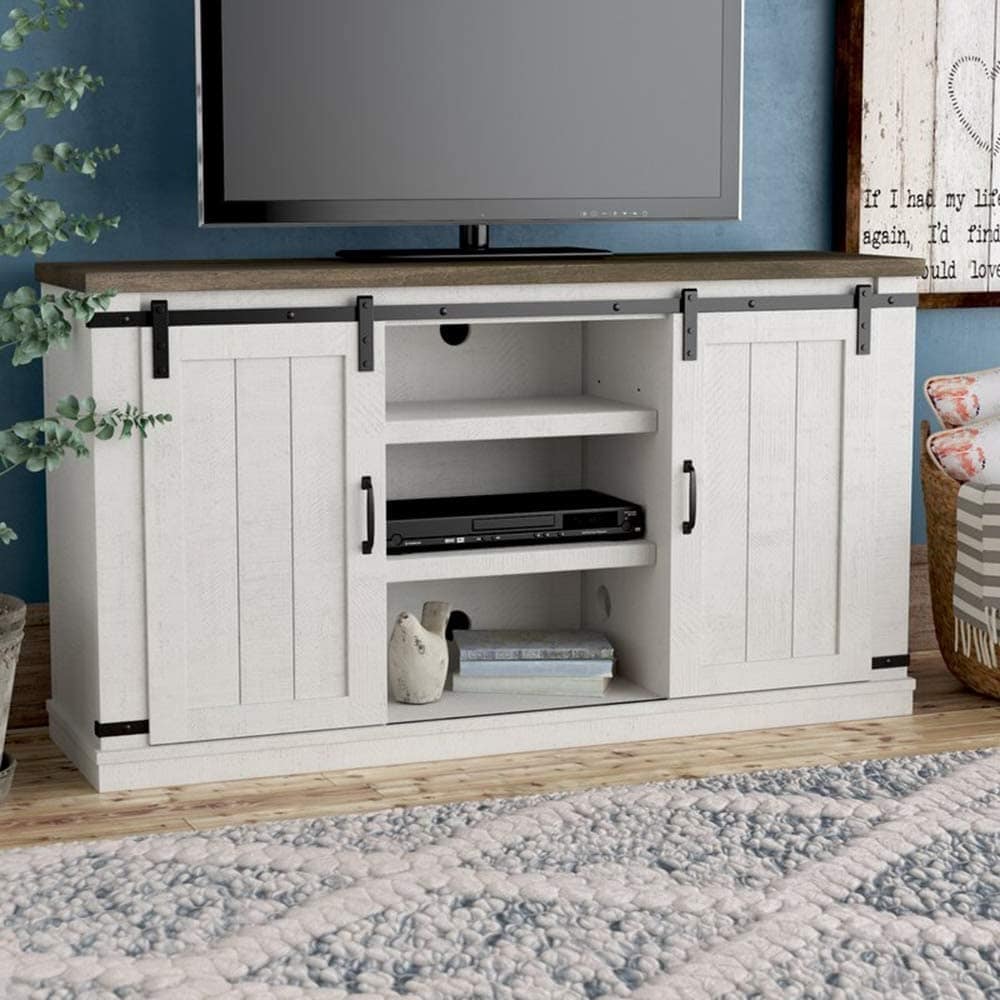 43.3x13x9.8 Inch Wall Mounted Media Console with Door,Floating TV Shelf TV Stand 